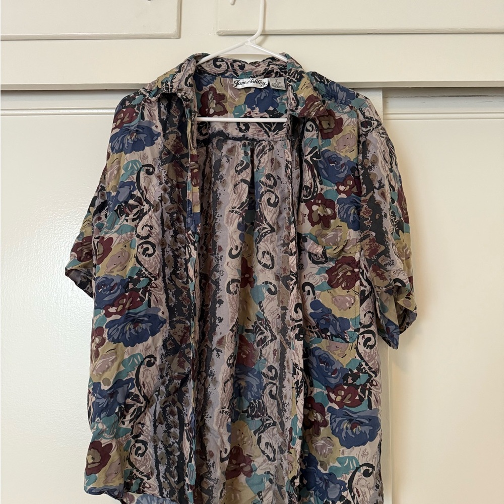 Floral Patterned Short Sleeve Shirt